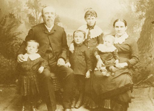 David H. and Josephine Crosgrove Family about 1886